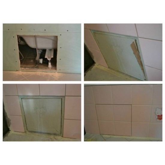 Removable wall hatches under the tiles BAULuke F15x15